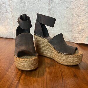 Dolce Vita Blue Espadrille Wedges